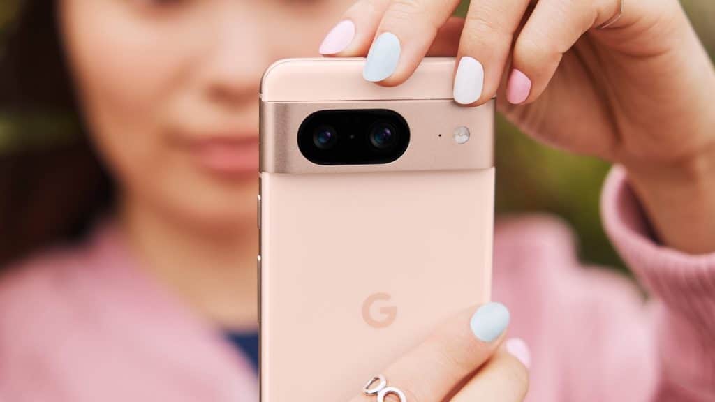 Google Pixel 8 diseño trasero